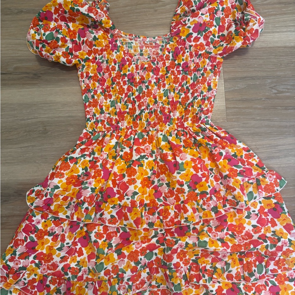 Floral  Dress - Multicolor Size M